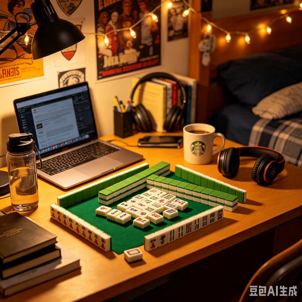 retro vintage mahjong set