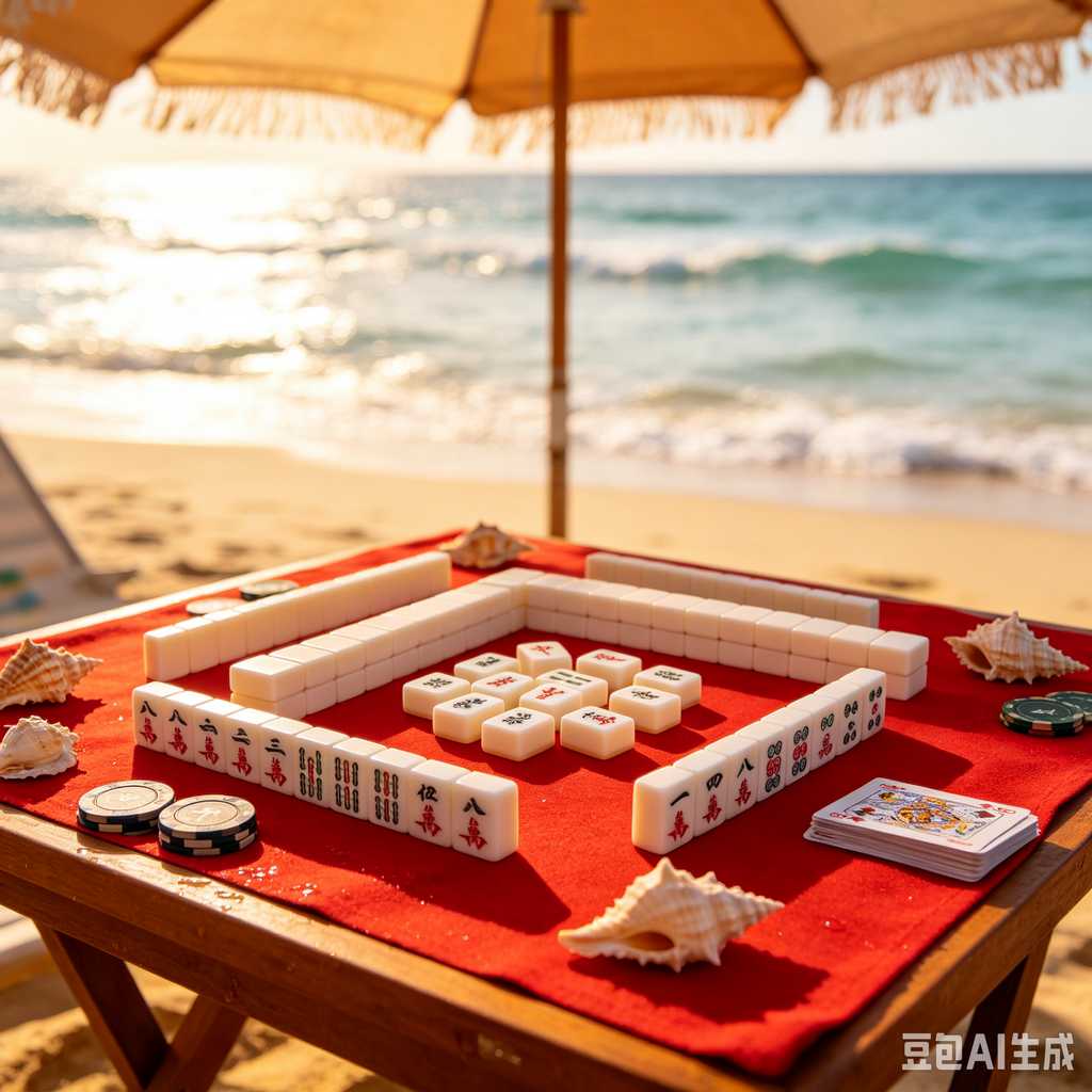 decorative text mahjong set